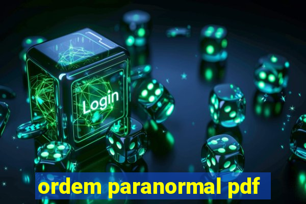 ordem paranormal pdf